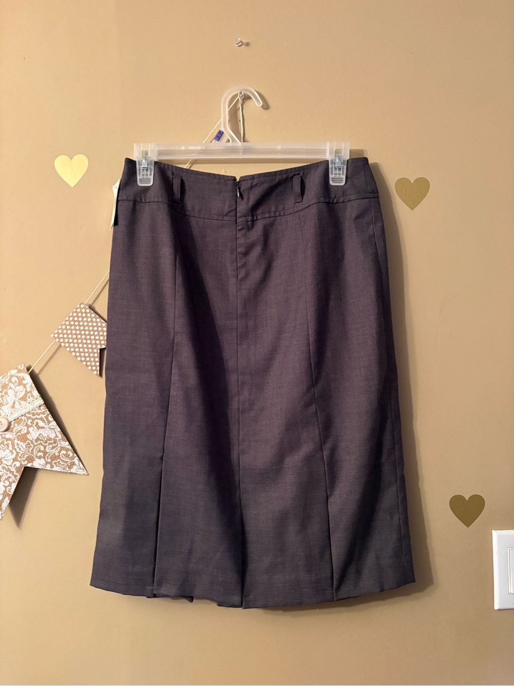 NWT Style & Co. Grey Pleated A-Line Midi Skirt - Size 4 - Picture 9 of 9